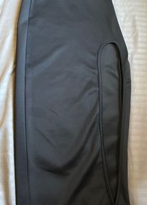Sleek Black Skirt with Cutout Detail
