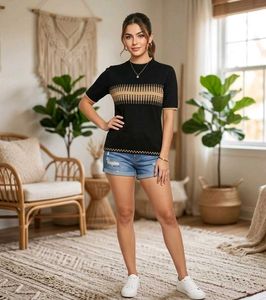 🎉Buy1 Get1 Free🎉Black Knitted Sweater S