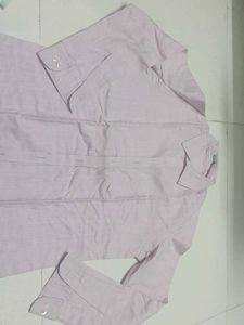 Men's Pink Textured Shirt