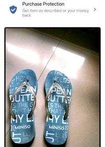 used Miniso Blue Flip-flops