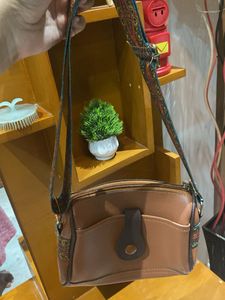Brown Leather Crossbody Bag