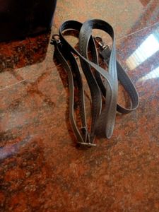 Striped Clutch with Metal Clasp