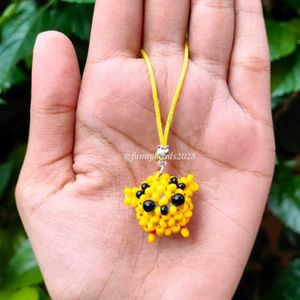 Cute Beaded Keychain Charms (Set of 4)
