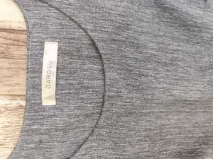 Korea Grey Flutter Sleeve Top