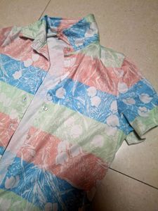 Vintage Floral Print Shirt