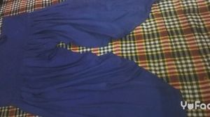 Elegant Black Kurta Set with Blue Salwar