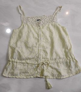 Butter Yellow Strap Camisole Top