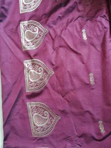 Elegant Maroon Silk Saree