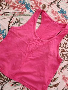 Pink Racerback Tank Top