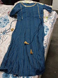 Stylish Blue Striped Kurta