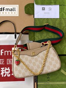 Gucci Strawberry Charm Shoulder Bag