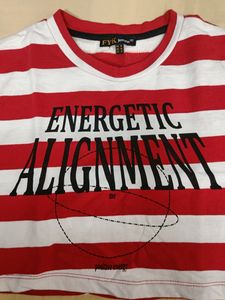 ✅🆕 Red & White Crop Tshirt 🆕✅