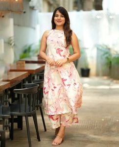 Floral Print Kurta Set