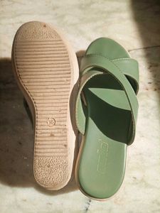 Olive Wedges Heels Women