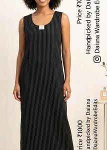 Striped Sleeveless Maxi Dress