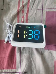 Xech Digital Alarm Clock with Bluetooth speake