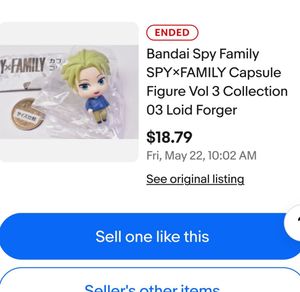 2 Japanese gachapon Loid&amp;yor Forger spy family