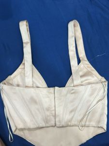 Zara Satin Corset Top-high quality