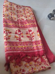 Elegant Cotton Kurta Set with Printed Dupatta