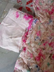 Floral Print Kurta Set with Dupatta