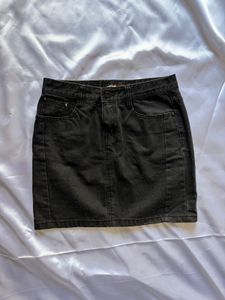 Dark Wash Denim Mini Skirt