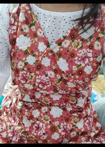 Floral Mini Dress with Top