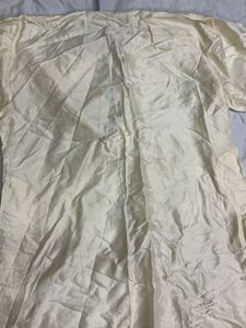Cream Silk Blouse