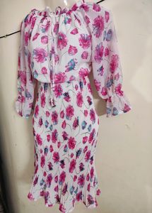OFF SHOULDER SUMMER BODYCON DRESS ⛱️ 🌺