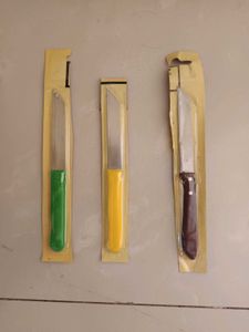 Unused Set of 3 Kitchen Knives
