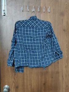 Boys Blue Plaid Casual Shirt