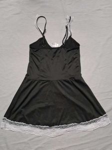 Lace Trimmed Maid Costume Dress