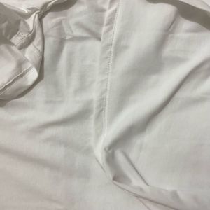 Unisex Classic White Crew Neck T-Shirt