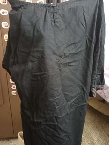 Beautifully Embroidered Black Kurta