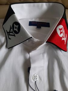 Louis Vitton Luxury Collar Designer Shirt
