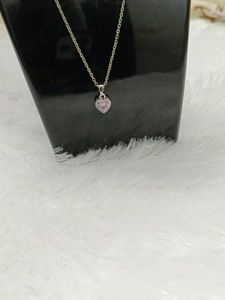 Heart Pendant Necklace pink 🩷