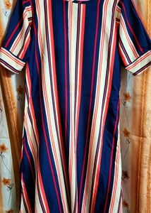 Multicolor A-line Dress