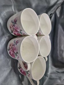 Floral Ceramic Coffee Mugs