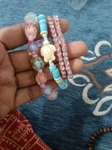 Boho Woven Bracelets with Tassels &amp; Chain combo of