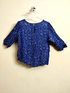 🔥Buy1get1🔥 CHEMISTRY BLUE TOP FOR WOMEN