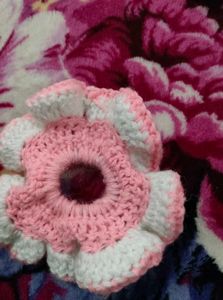 Crochet scrunchies.