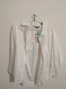 Classic White Button-Up Shirt