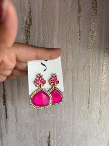 Sparkling Mint Green Stone Earrings