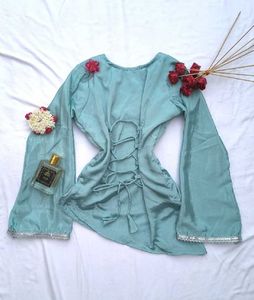 Y2k Assymetrical Corset back kurti 🫶🏻