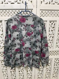 🌸Imported Floral Print Long Sleeve Top D