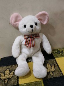Cute Plush Mouse with Bow Tie