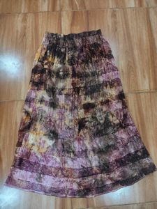 Bohemian Whimsical Tie-Dye Maxi Skirt