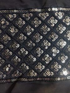Sparkling Black Sequin Embellished lace