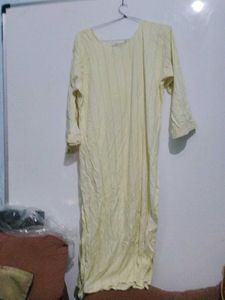 Elegant Cream Embroidered Kurta