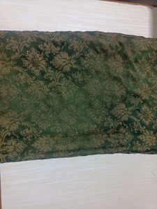 Georgette Saree Olive Colour No Blouse /Noreturn/