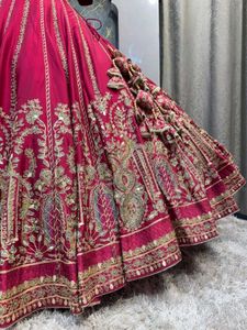 Stunning Pink Embroidered Lehenga Choli
